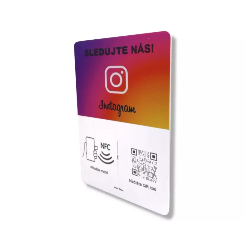 Chytrá NFC karta Instagram